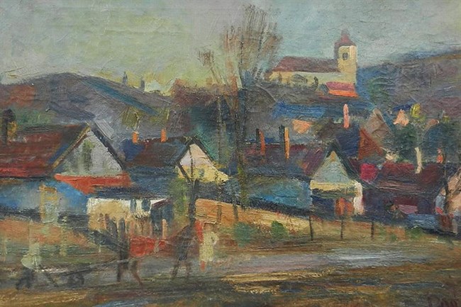 Doór Ferenc: Felvidéki falu (forrás: hir24.hu)